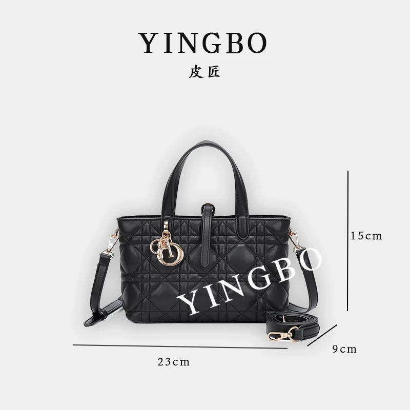 【英柏甄选】QYX-8252-黑色 然与纯小众设计感时尚单肩百搭女包