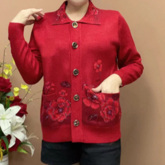 B108新款针织短款开衫