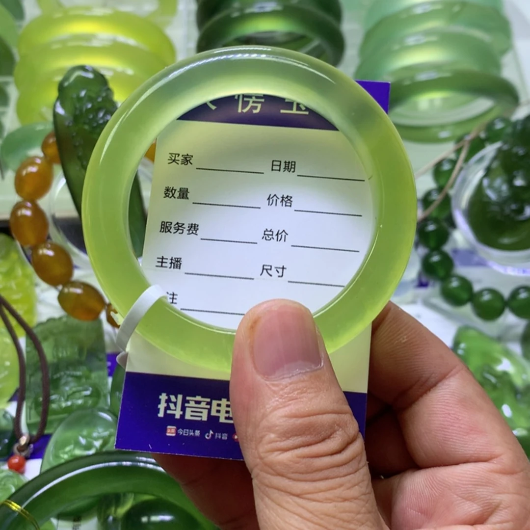 【闪购商品】未镶嵌岫玉岫玉手镯54加圈口十**2