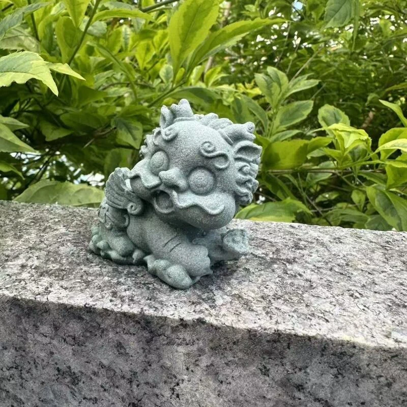 《如意》貔貅青砂石茶宠
