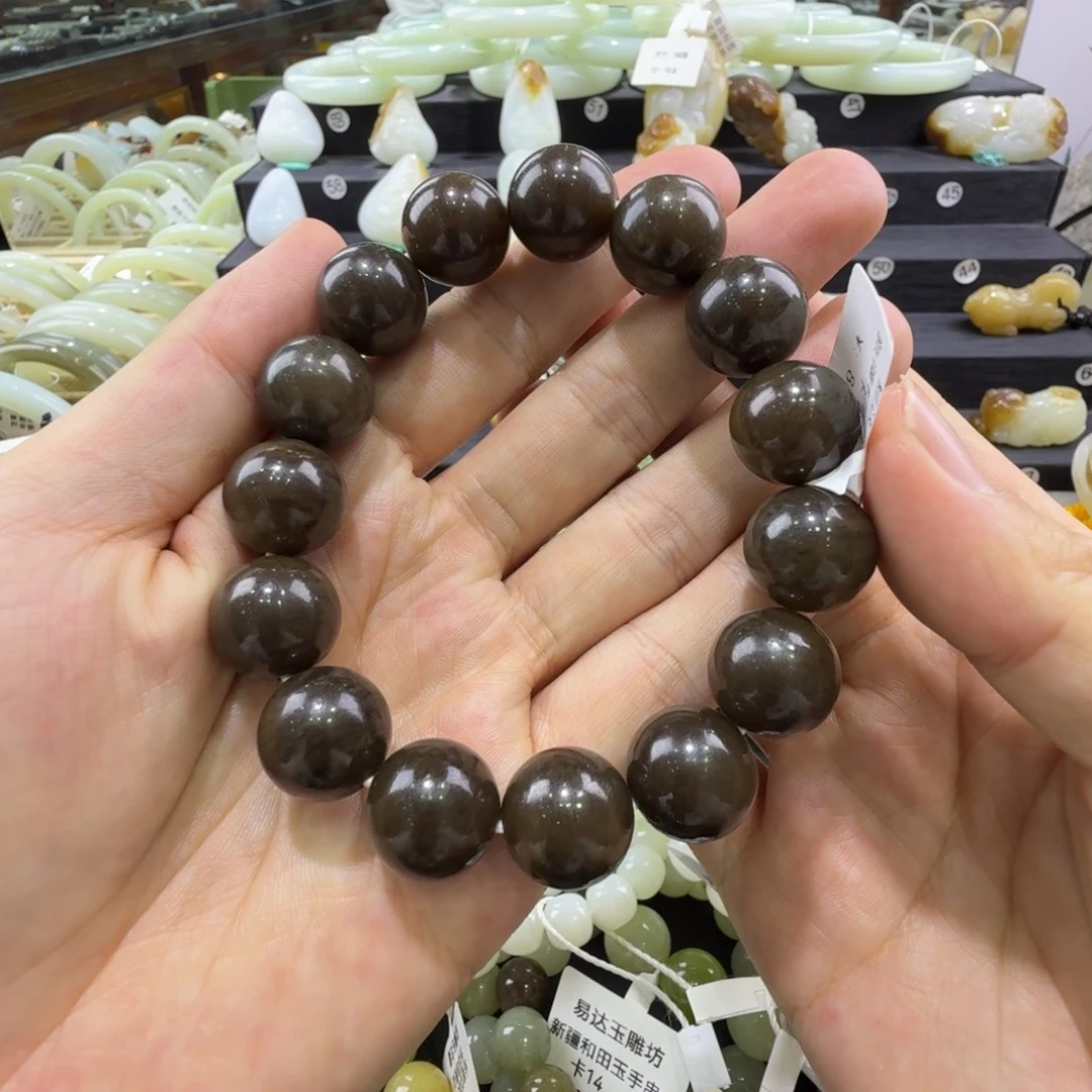 和田玉未镶嵌手串新疆和田玉手串卡16