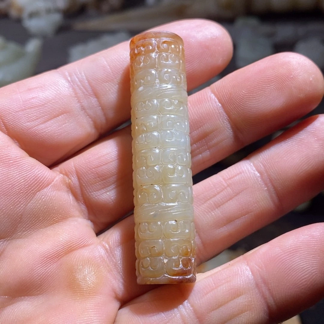 和田玉（糖玉）颈饰未镶嵌