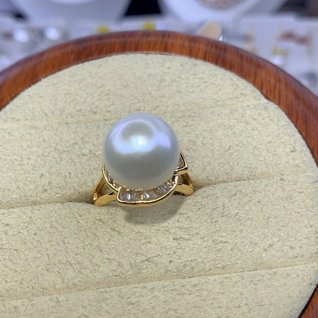 戒指淡水珍珠合金