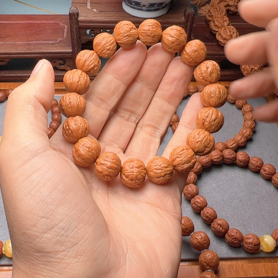 雨***子手串文玩核桃15正圆
