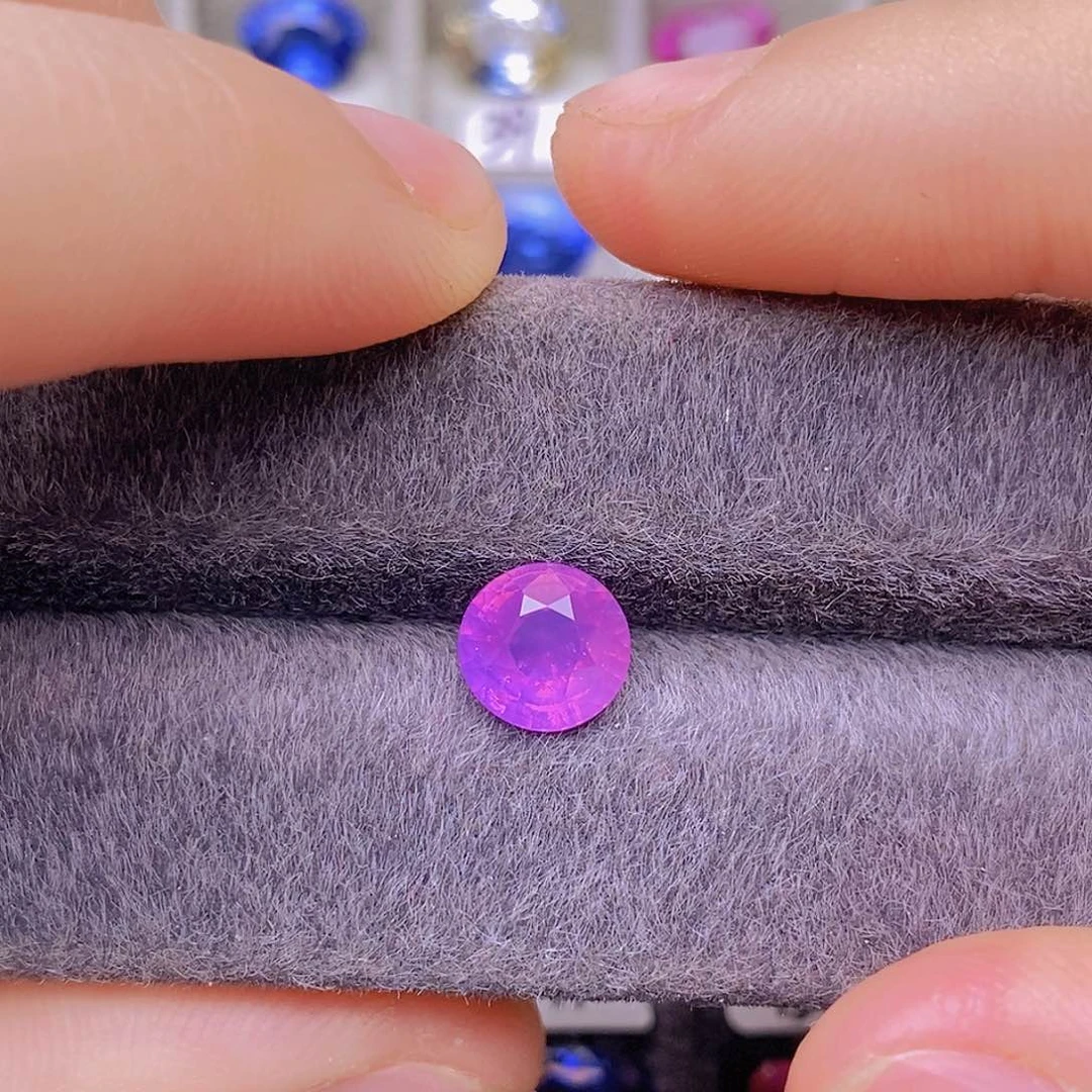 裸石蓝宝石CGRL无烧梦幻粉奶体2.60ct/0158