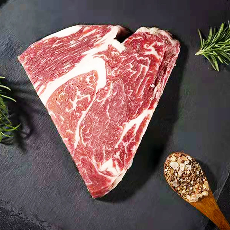 原切牛排进口谷饲安格斯上脑牛排新鲜雪花牛肉翼板肉烤肉牛排牛扒