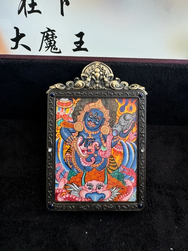 精品黑财老师热贡纯手绘纯手工唐卡