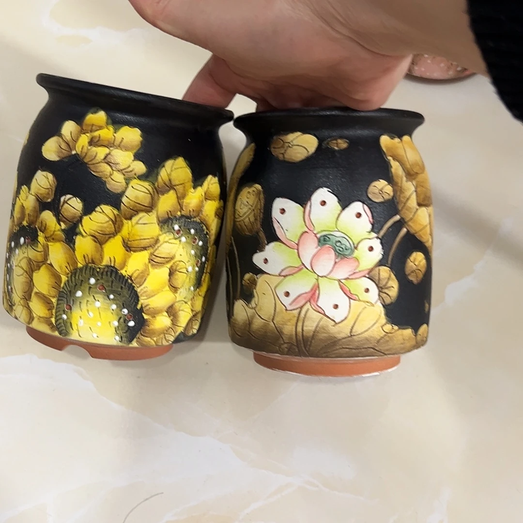 景德镇炫彩手绘口9高13