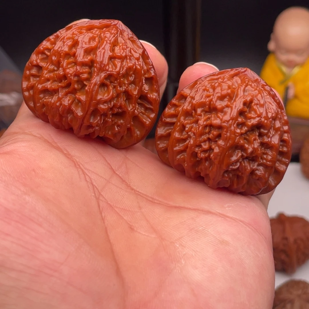 吊坠文玩核桃45糖三角三角白