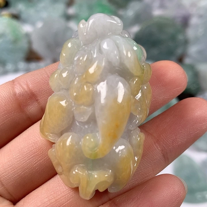 颈饰未镶嵌翡翠貔貅福利大孔不退不换