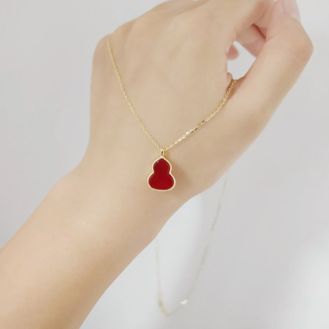 坠链均925银 YS546红葫芦项链