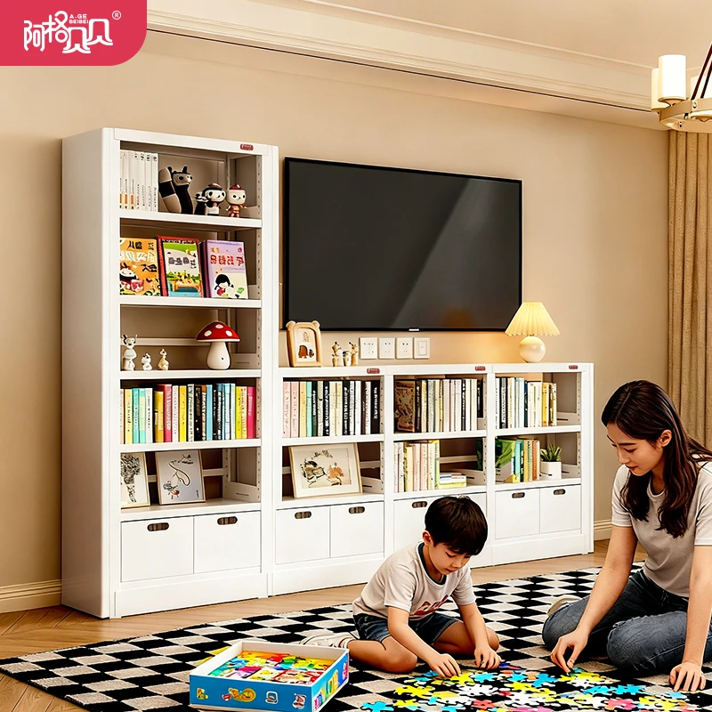 Agebeibei/阿格贝贝客厅简约家用图书馆书架落地