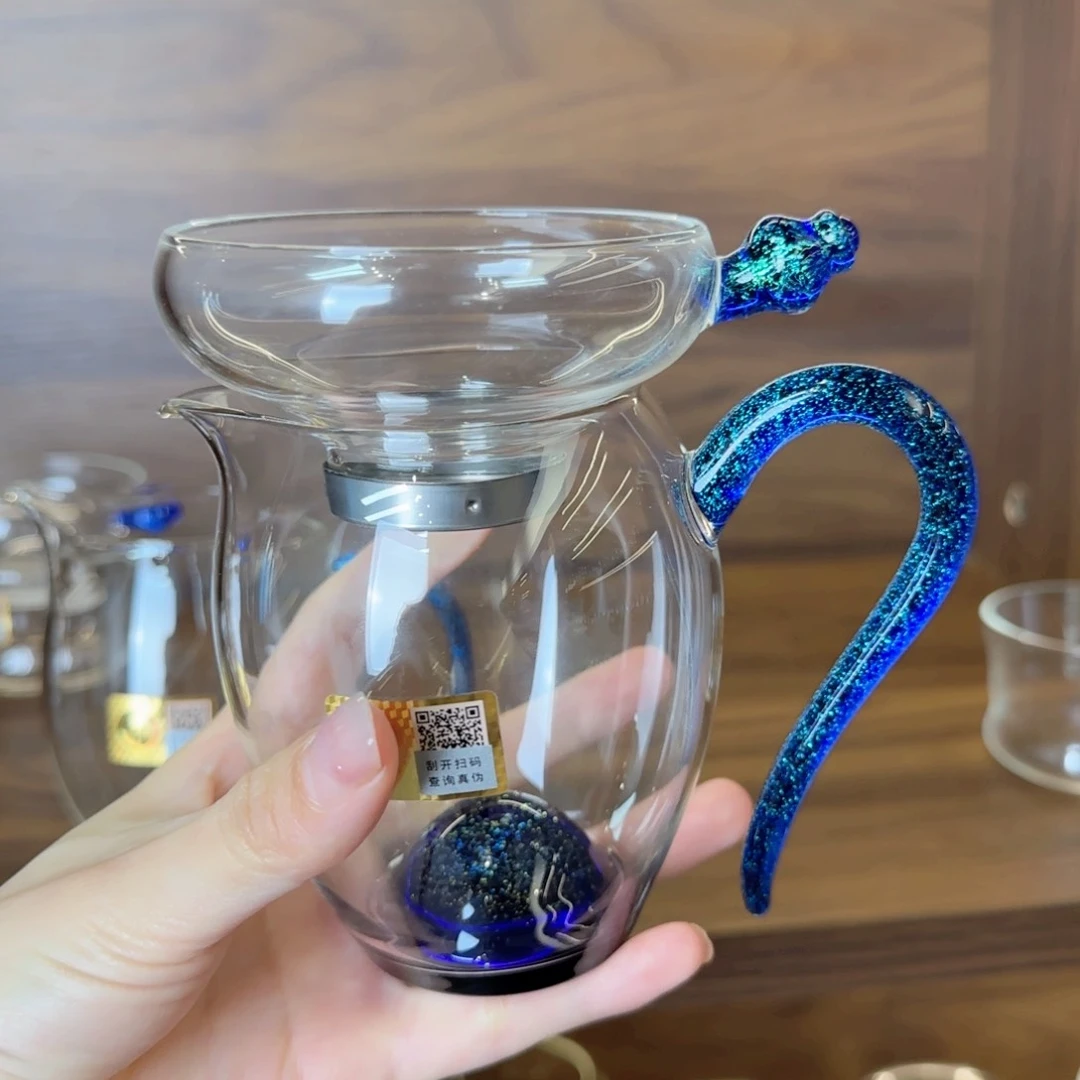 斑斓怡然+宝蓝金奉珠不锈钢滤网