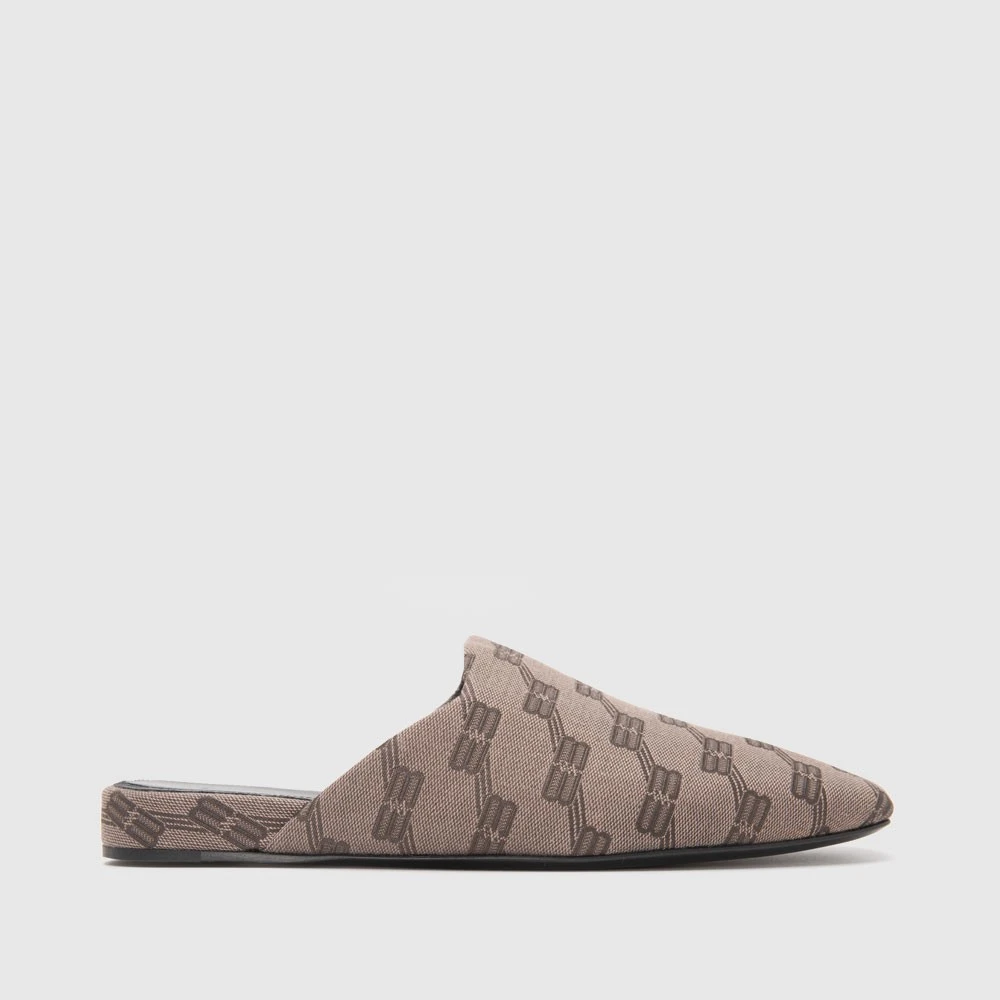 BALENCIAGA巴黎世家logo满印男鞋休闲包头凉拖鞋636605W2I103020