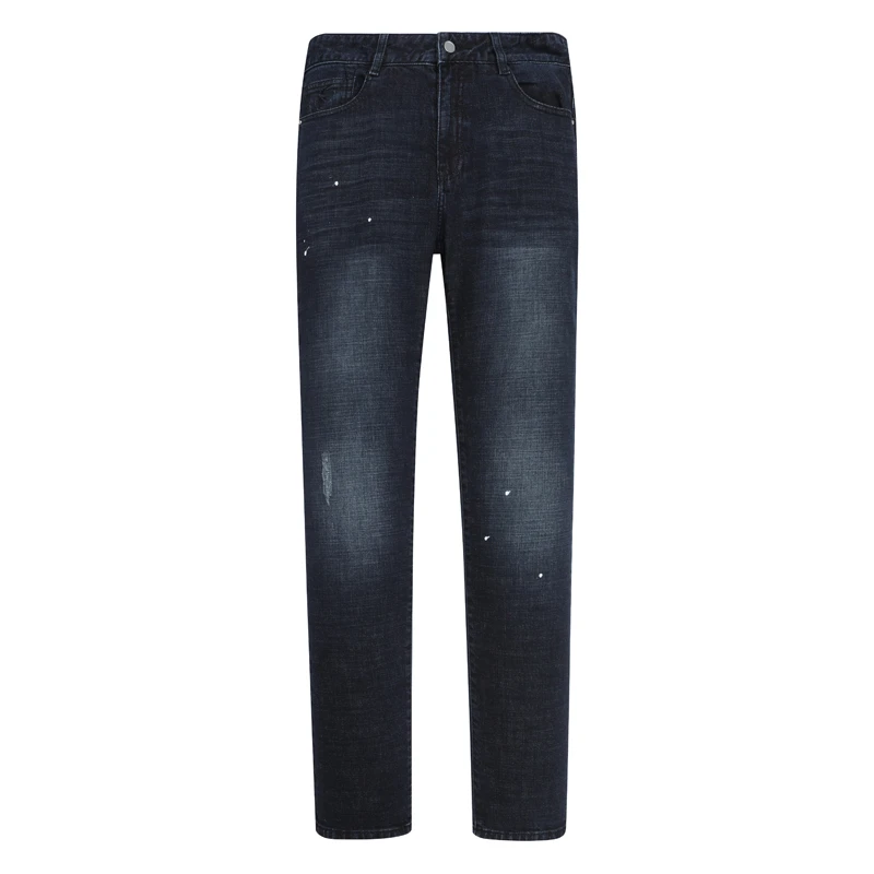 AB1003邦纳男士春秋厚度牛仔裤 棉中腰修身商务休闲长裤 微弹