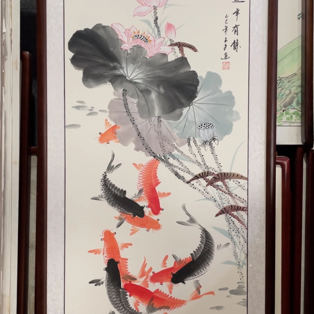 国画带框尺寸63*123厘米