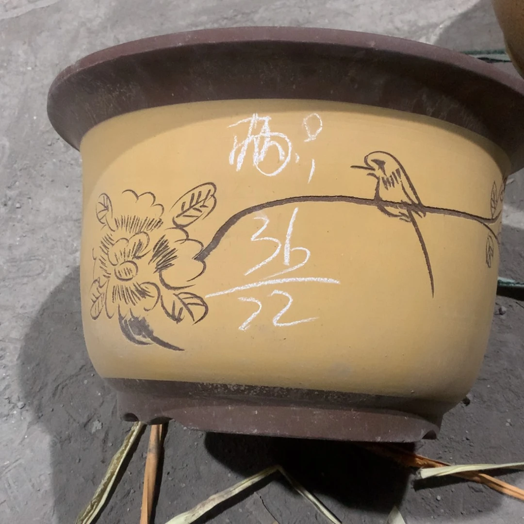 紫砂宜兴紫砂花盆，现货发