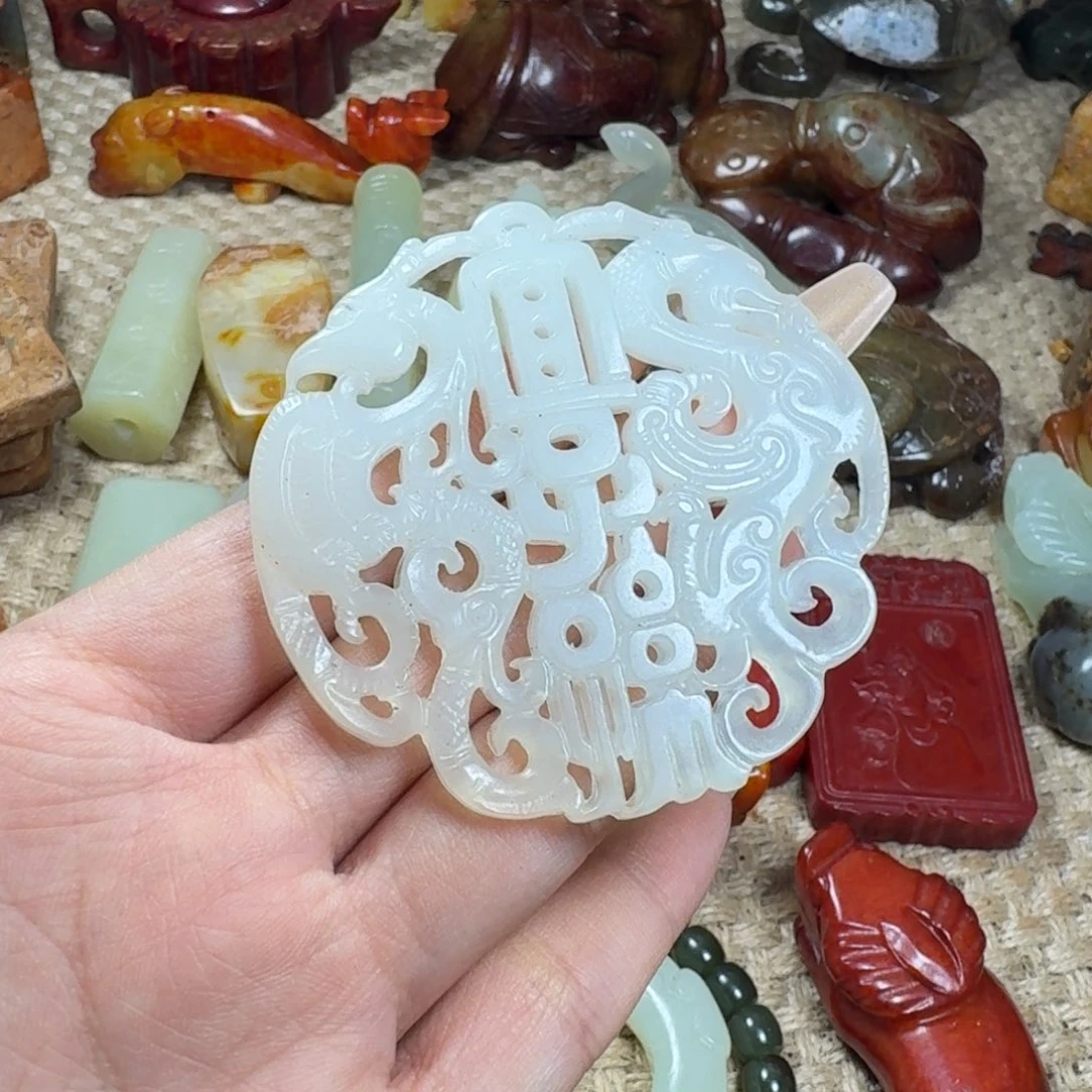 吊坠白玉菩提挂件