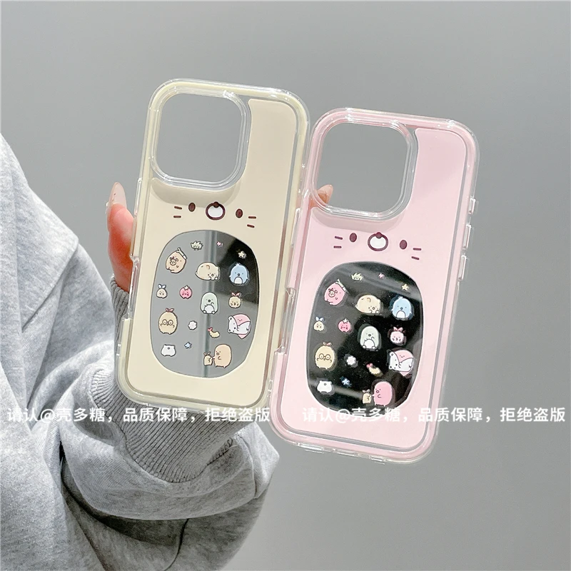炫彩镜面适用苹果17/iPhone/华为荣耀/OPPO/小米手机壳pura70爆款