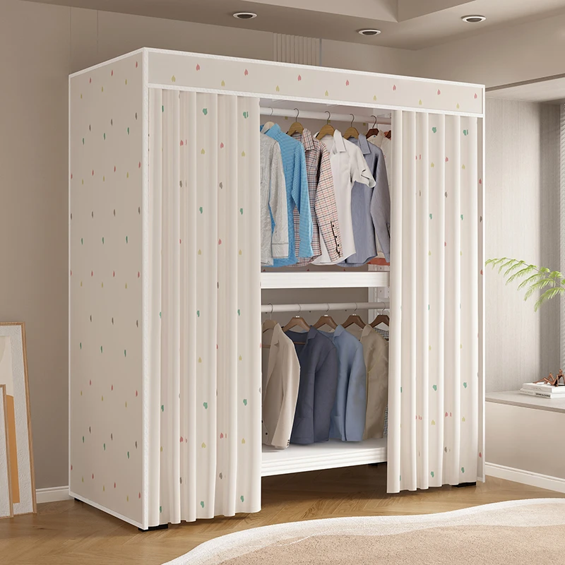 全包围开放式衣帽间家用出租屋房屋衣柜卧室挂衣架多层置物架货架