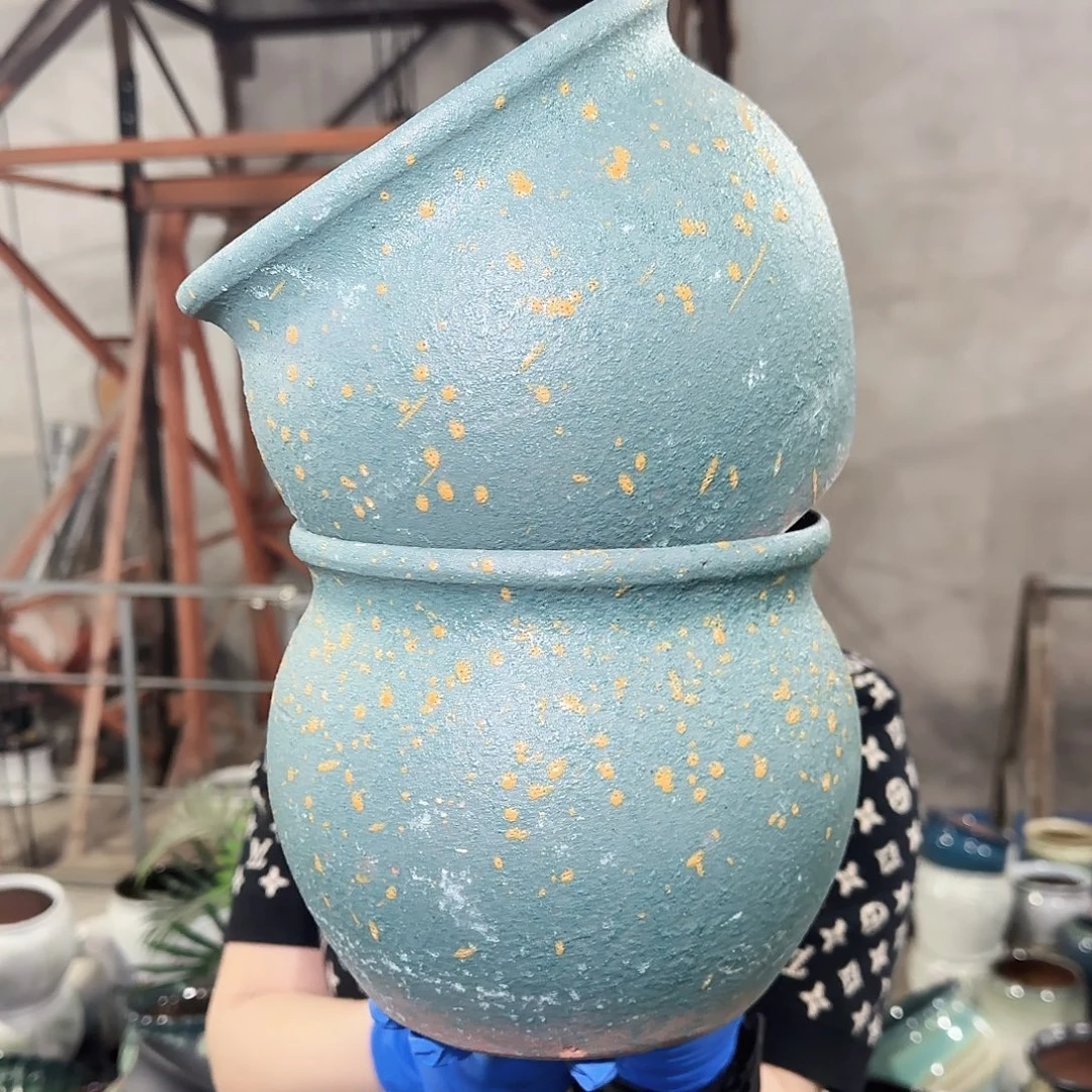 紫砂花盆高17口18