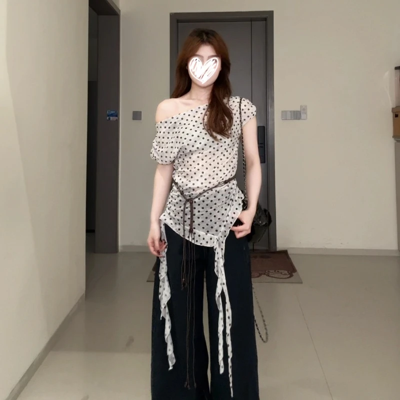 2025夏季新款韩系时尚简约设计感百搭显瘦格子撞色配腰带无袖上衣