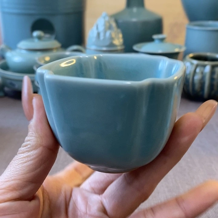 瓷片四方杯一一一一一一一