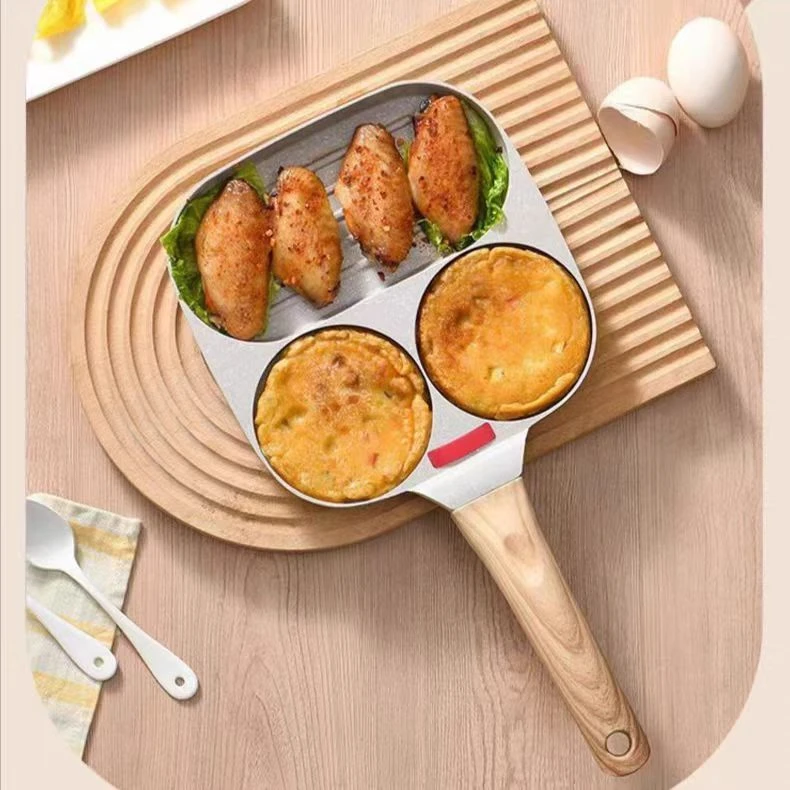 （新疆包邮）金某嫂四孔早餐锅麦饭石平底锅不粘锅煎饼煎锅煎蛋神器