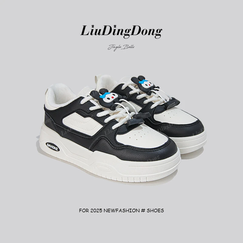 【刘叮咚女鞋】2025小白鞋女春韩版ins女学生休闲运动百搭板鞋P309