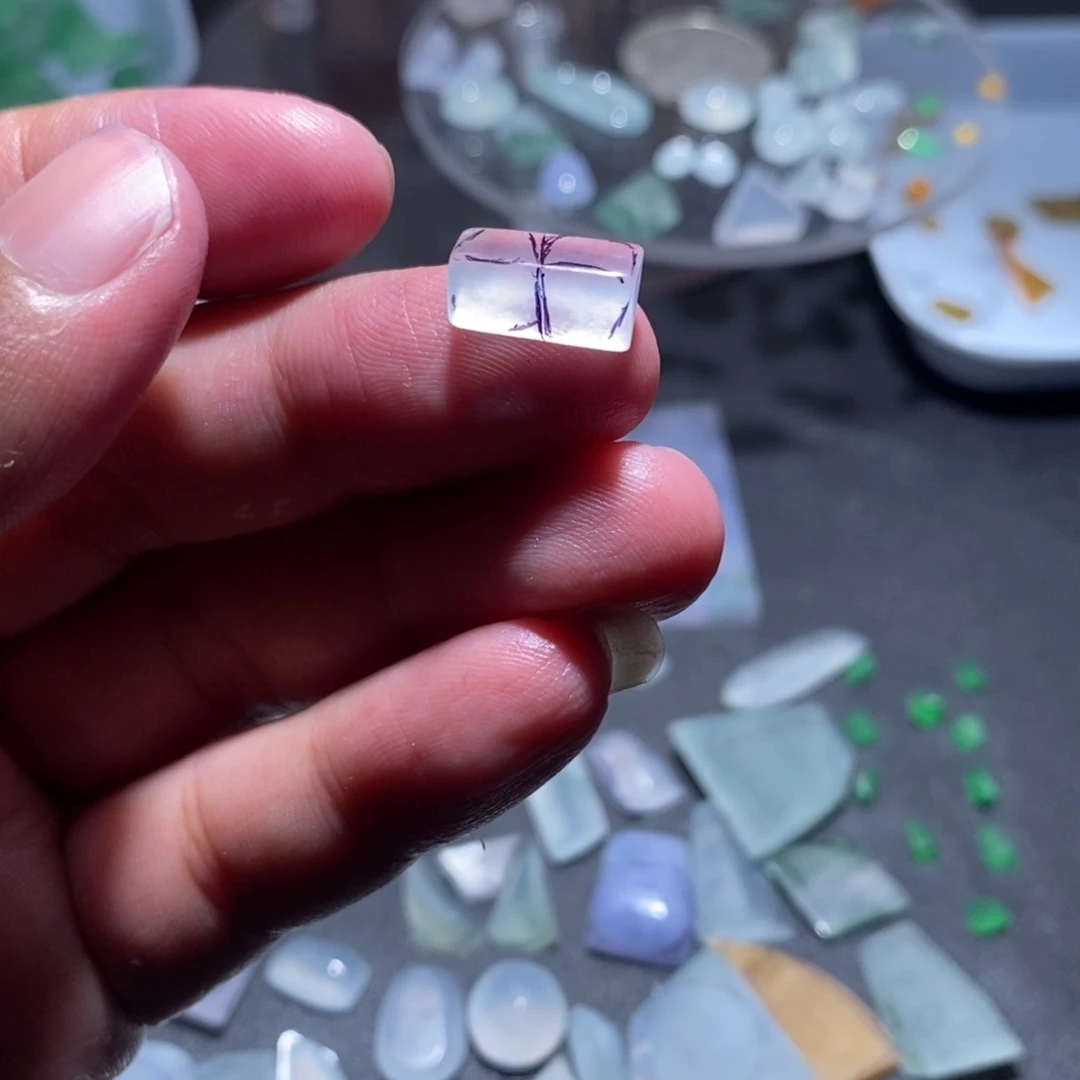 定制翡翠未镶嵌高冰葫芦一对包工