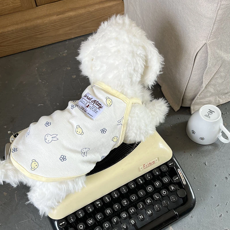 宠物猫咪狗狗夏季衣服可爱网红薄款透气背心金渐层德文泰迪防掉毛