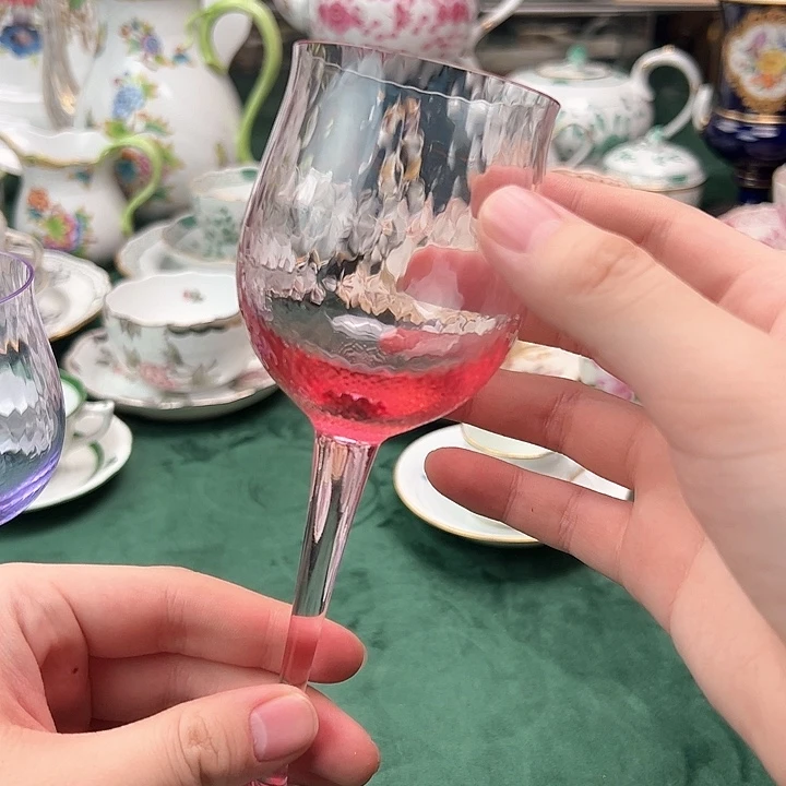 梅森摩瑟联名水晶红酒杯酒红色