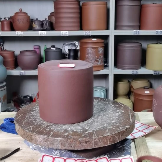 紫砂茶叶罐正品处理牛鼻盖一斤半的9981