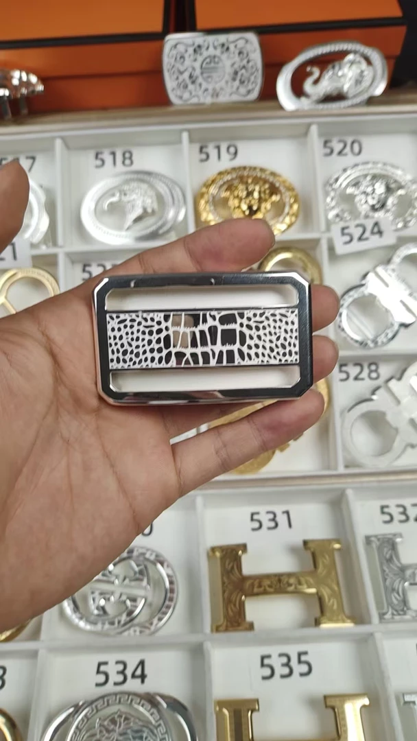 925银盒子扣  4.0板扣搭配3.8打孔腰带