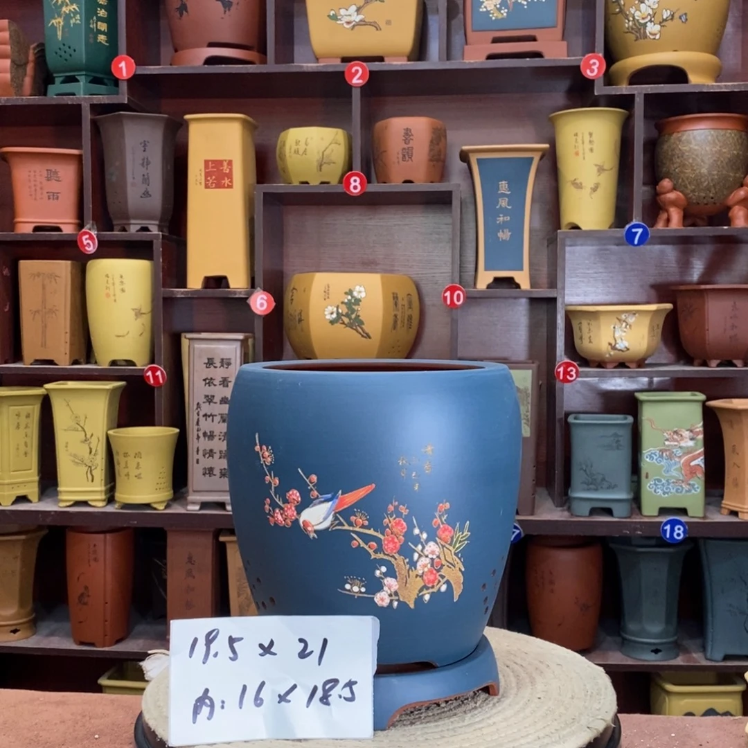 紫砂艺术紫砂花盆