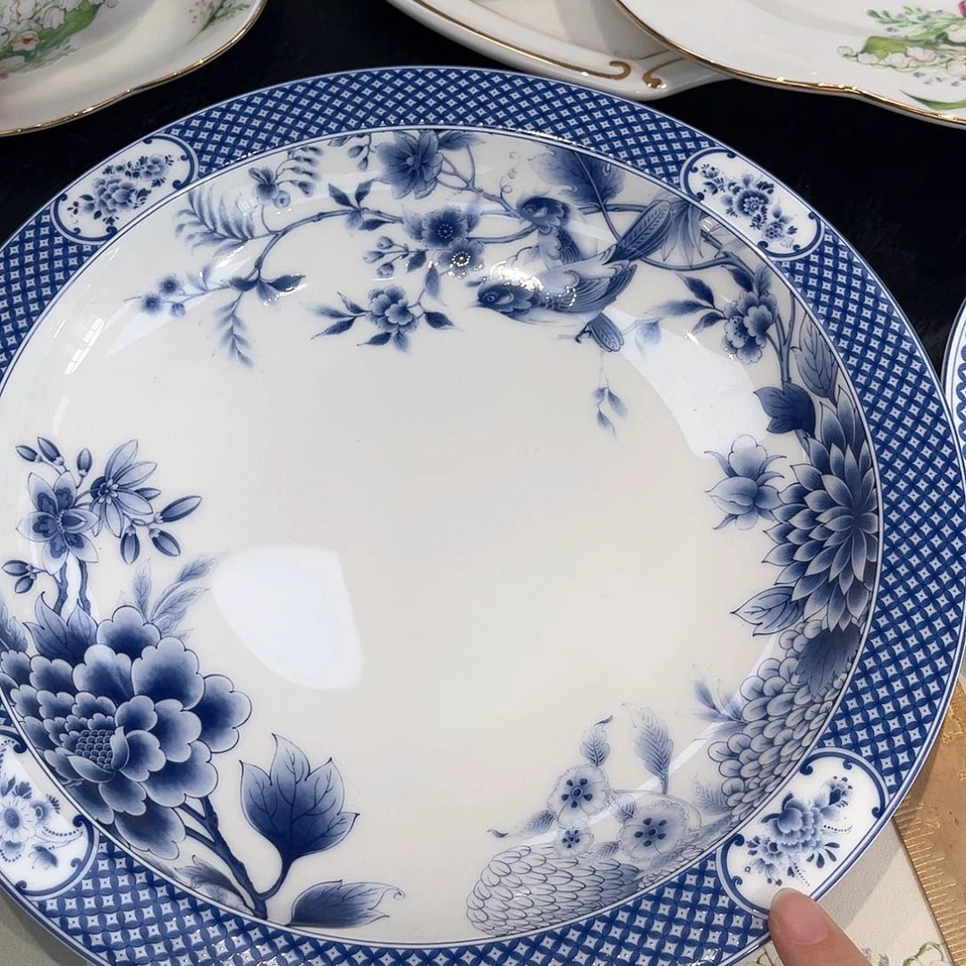 骨瓷27cm汤菜盘——————