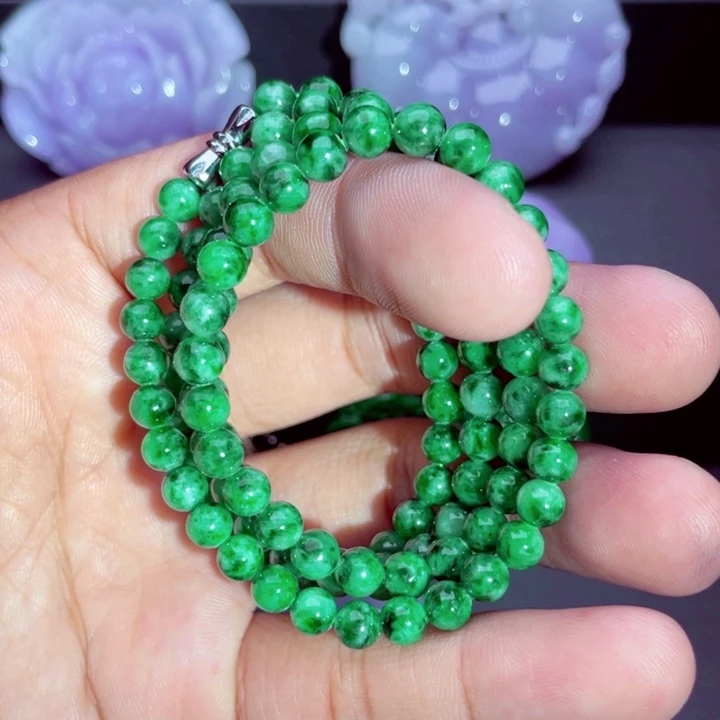 翡翠未镶嵌毛衣链