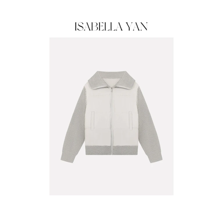 【Isabella】“格雷系”白鸭绒羽绒服保暖外套E28135IS44