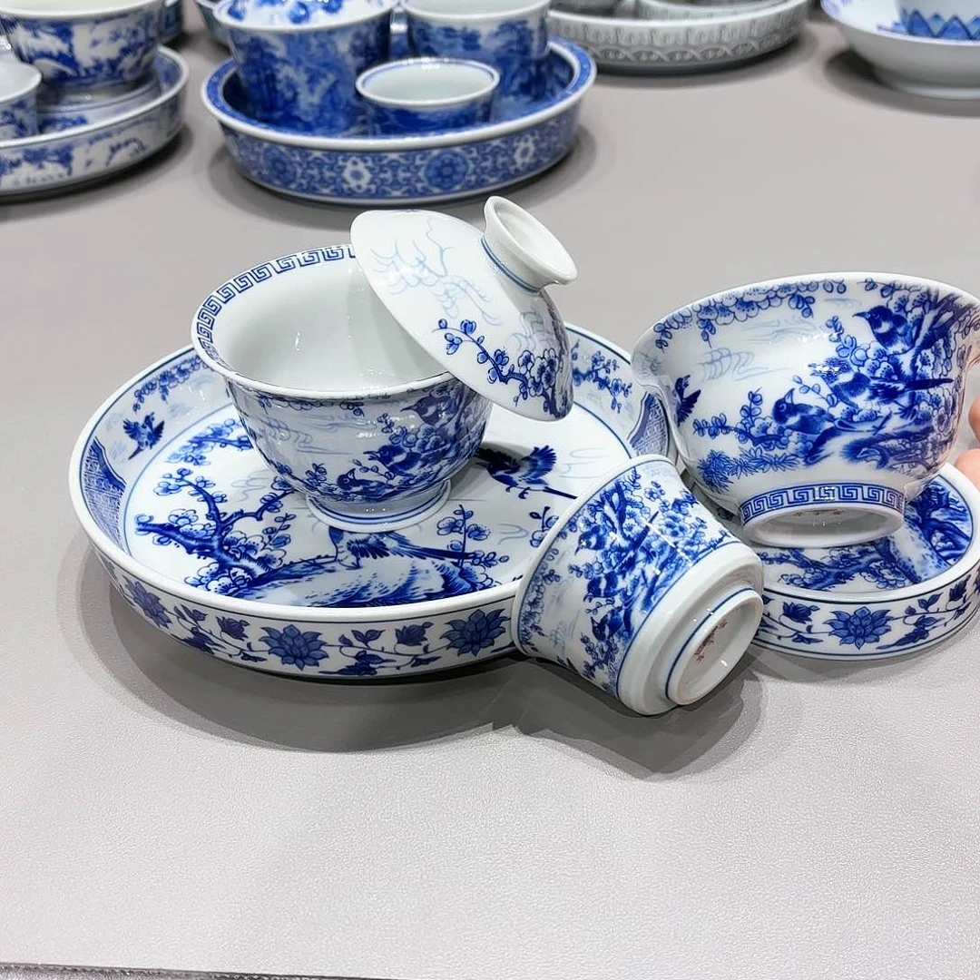 盖碗景德镇高温茶具