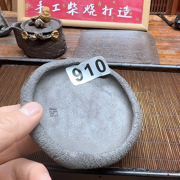 纯手工制作粗陶茶具