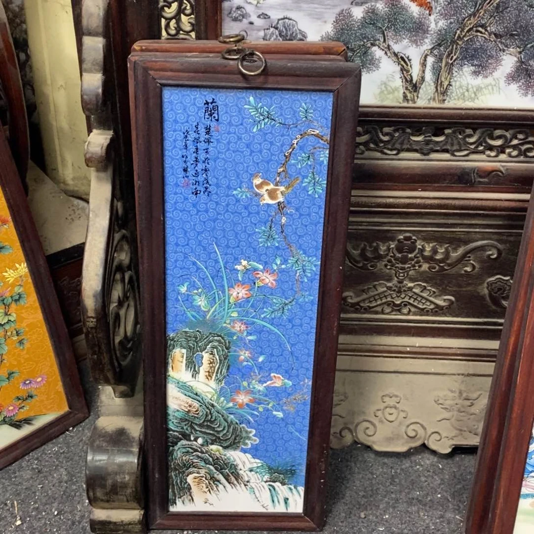 瓷片景德镇瓷板画柴窑烧制