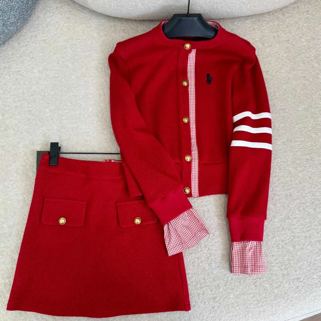 074-「合家团圆」气质轻奢时尚设计师高定洋气韩版短裙套装