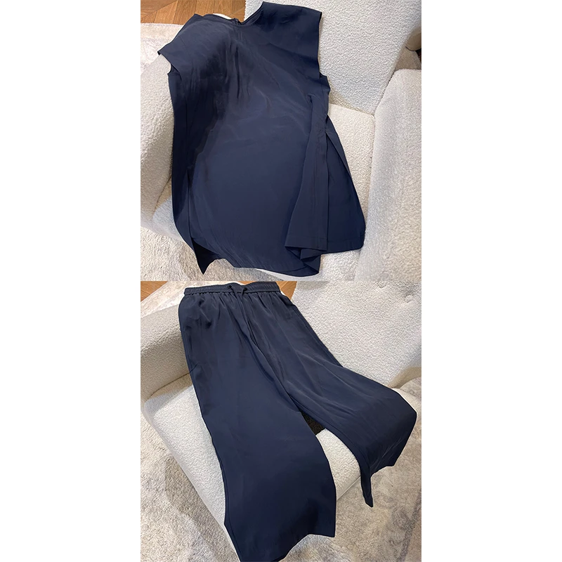 ZUOXIAOQI【现货】雨露开衩清凉套装春游出行衣服千金清冷感贵系