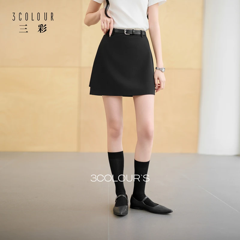 2355小铃铛半身裙三彩2025秋季新款半身裙高腰设计感直筒裙短dbc
