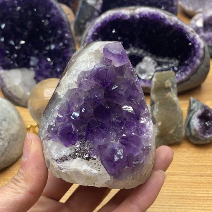 紫晶方解石未镶嵌