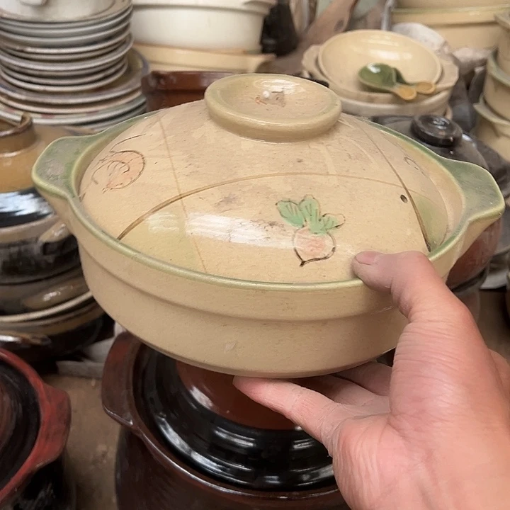 瓷粗瓷煤烧土锅21cm一支