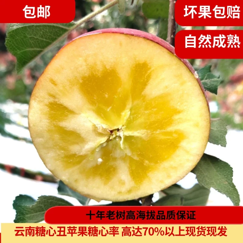 【中通包邮】云南糖心丑苹果红富士新鲜净重5/9斤产地直发整箱