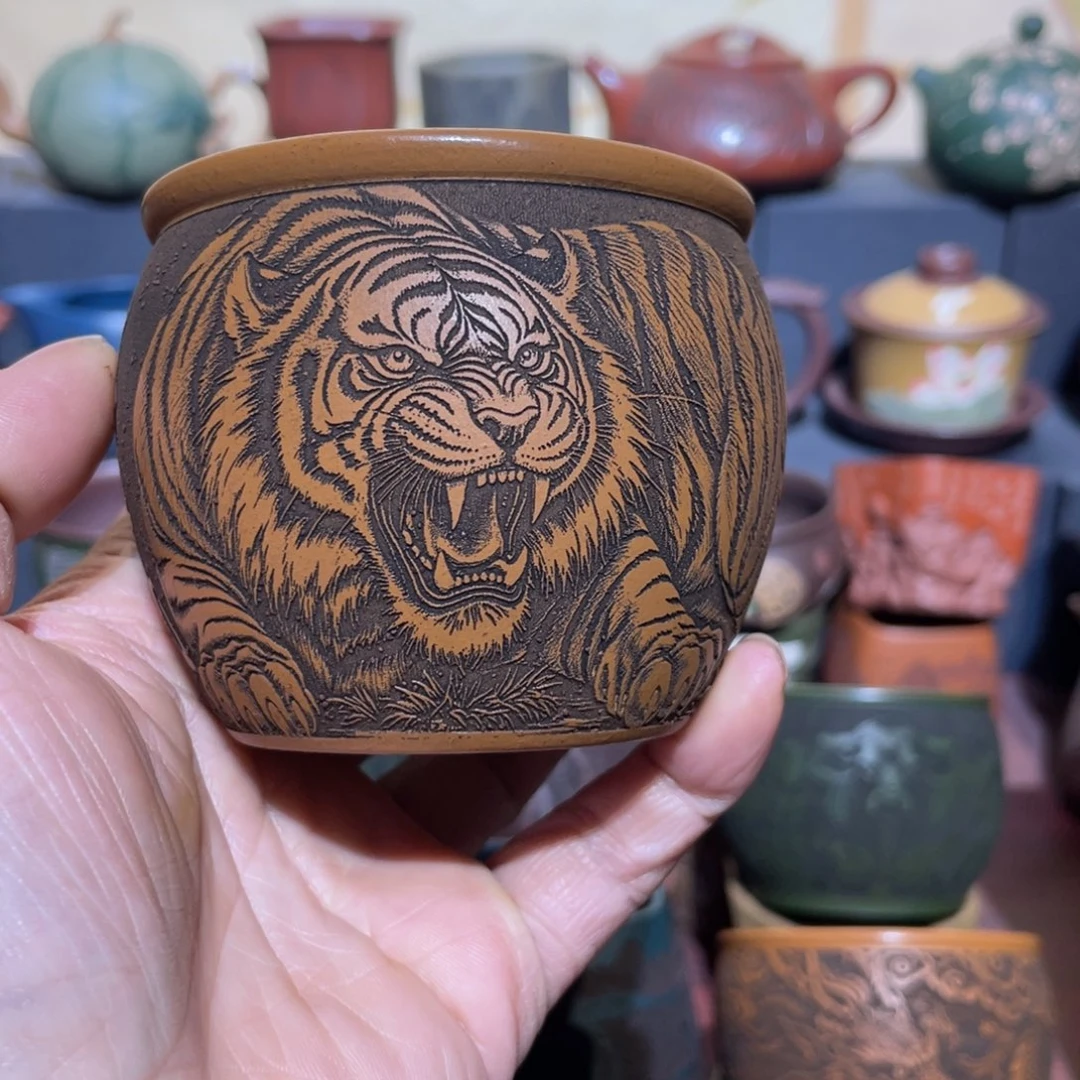 原矿紫砂手工主人杯