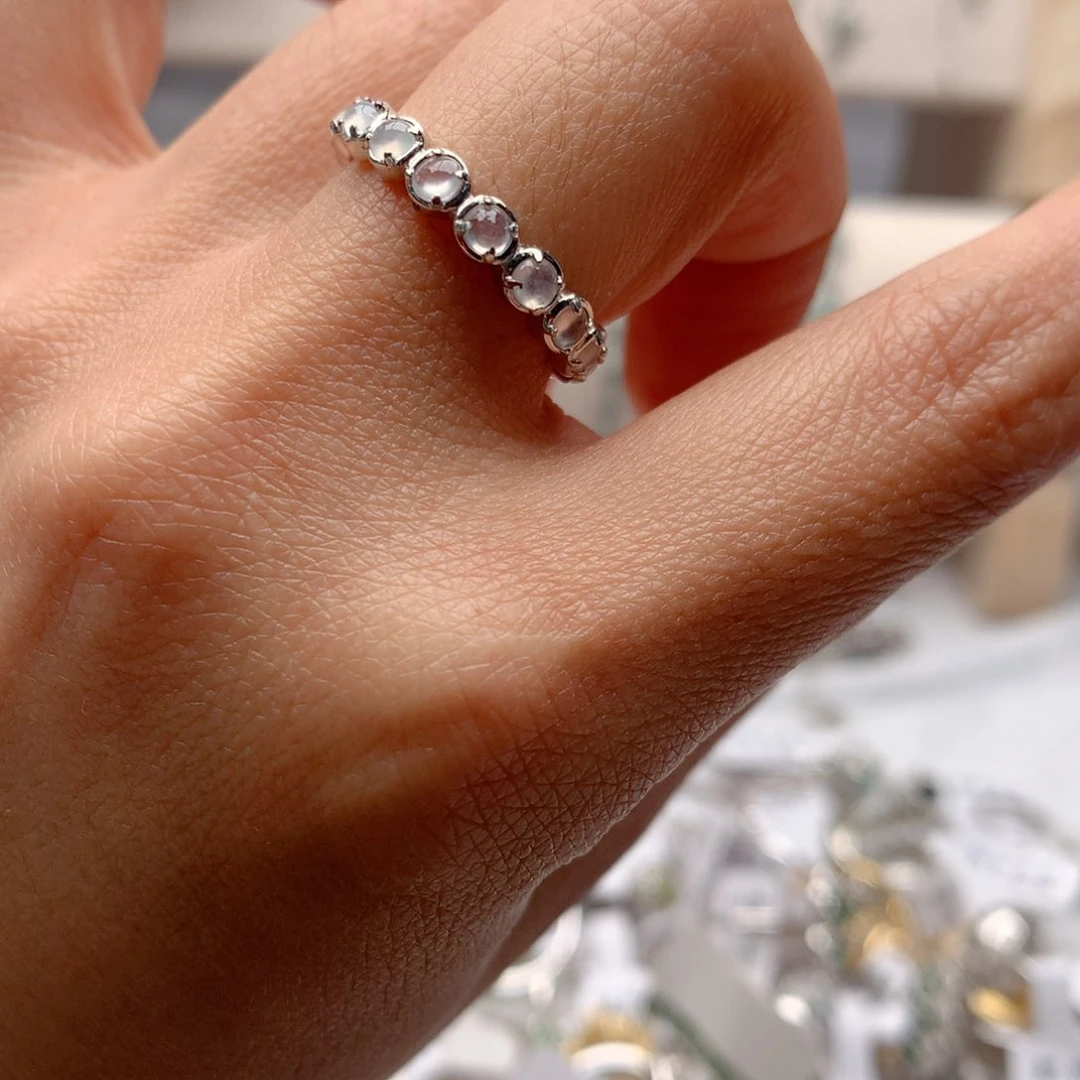 翡翠戒指银S925镶嵌11111111