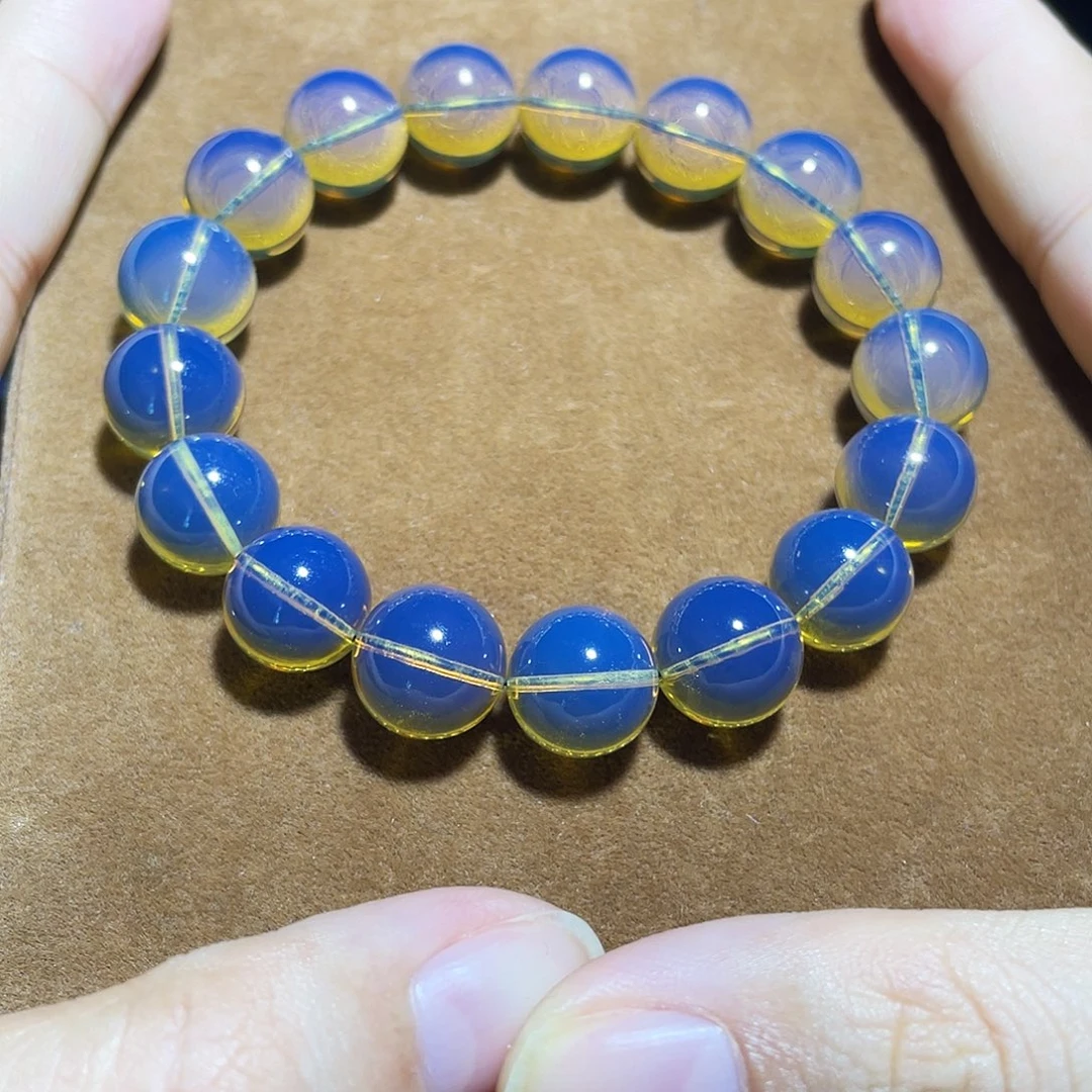 蓝珀未镶嵌裸石10净水天空蓝